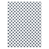 ダークネイビーブルー水玉模様 テーブルクロス (正面)