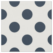 ダークネイビーブルー水玉模様 ファブリック (クローズアップ)