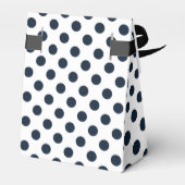 ダークネイビーブルー水玉模様 フェイバーボックス (裏面サイド)