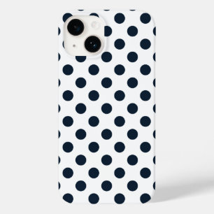 ダークネイビーブルー水玉模様 Case-Mate iPhone 14ケース