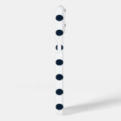 ダークネイビーブルー水玉模様 Case-Mate iPhoneケース (裏面 / 右)