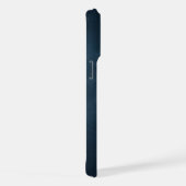 ダークネイビーボタニカルリーフモノグラムiPhoneケース iPhoneケース (右側面)