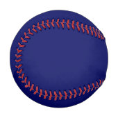 ダークネイビー無地のカラー 野球ボール (正面左)