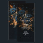 ダークネイビー素朴ブルー金ゴールドグラム結婚ボホのメニュー メニュー<br><div class="desc">私の店で一致するアイテム。</div>