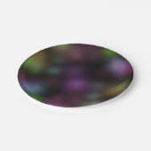 ダークネオンライトおもしろい誕生日パーティーで輝く ペーパープレート (アングル)