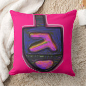 ダークネオンレインボーハヌカー クッション (ブランケット)