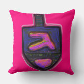 ダークネオンレインボーハヌカー クッション (正面)