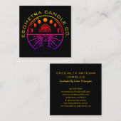 ダークネオン密教キャンドルカンパニー スクエア名刺 (正面/裏面)