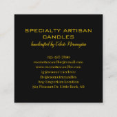 ダークネオン密教キャンドルカンパニー スクエア名刺 (裏面)