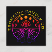 ダークネオン密教キャンドルカンパニー スクエア名刺 (正面)