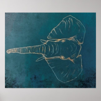 ダークネオン象 ポスター