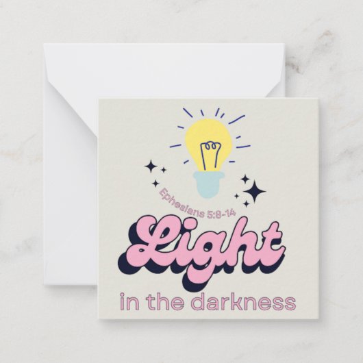 ダークネスカード/勇気付けられるカード ノートカード (正面)