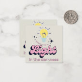 ダークネスカード/勇気付けられるカード ノートカード (正面/裏面インサイチュ)