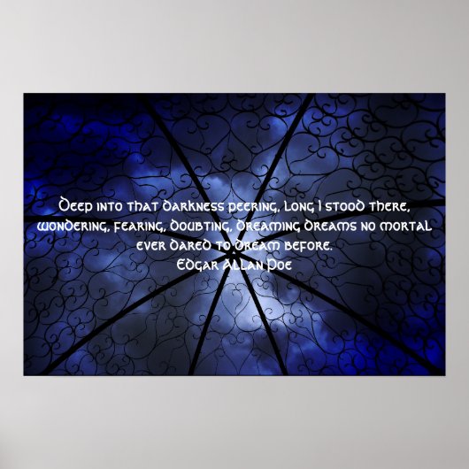 ダークネスガゼボ – エドガー・アレン・ポー ポスター (正面)