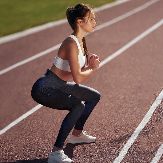 ダークネスブルー カプリレギンス