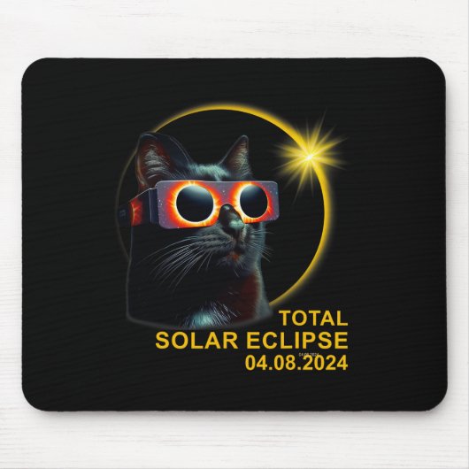 ダークネス私の友太陽の友Eclipse 2024年4月8日ファンズ マウスパッド (正面)