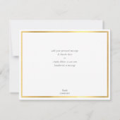 ダークネモダンビーブルー金ゴールド書ズ サンキューカード (裏面)