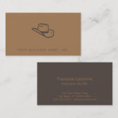 ダークハット凸版スタイル 名刺 (正面/裏面)