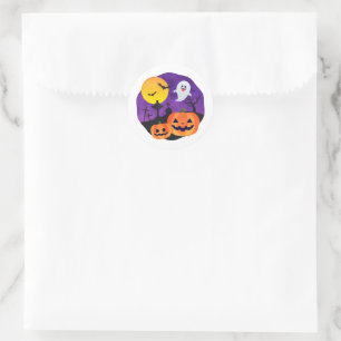 ダークハロウィンな雰囲気のステッカー ラウンドシール