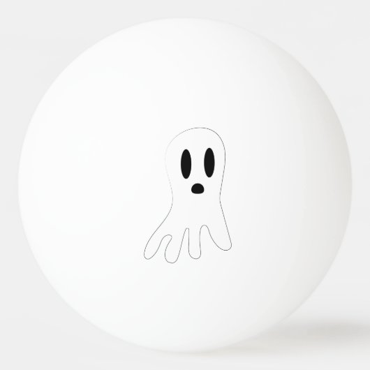ダークハロウィンの幽霊 卓球ボール (正面)