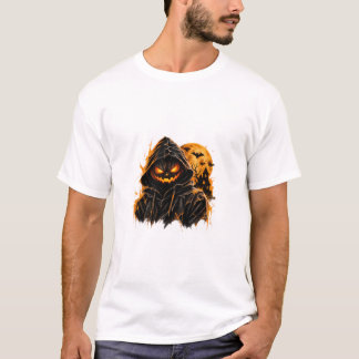 ダークハロウィンパンプキン - ゴシックジャックオランタン Tシャツ