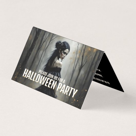 ダークハロウィン森のミスティックレディ - 招待 (正面)