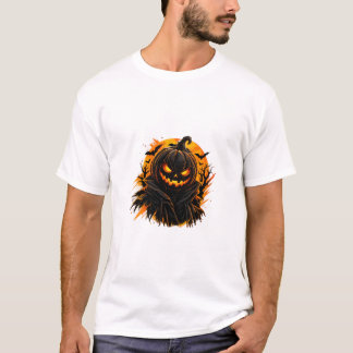 ダークハロウィン パンプキン - ゴシック ジャックオランタン Tシャツ