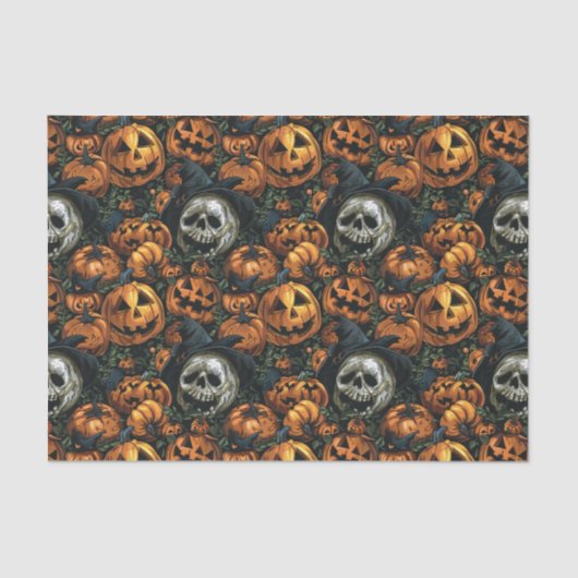 ダークハロウィーンカボチャ 薄葉紙 (正面)