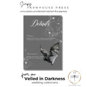 ダークハロウィーングラムこうもり&ダイヤモンド結婚ズ詳細 エンクロージャーカード