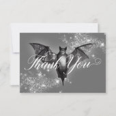 ダークハロウィーングラムこうもり&ダイヤモンド結婚ズ サンキューカード (正面)