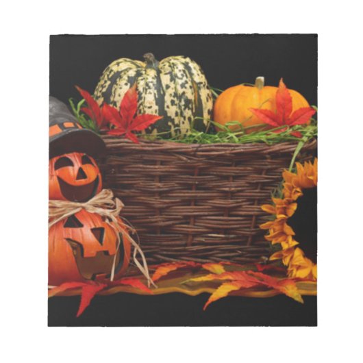 ダークハロウィーンデザイン ノートパッド (正面)