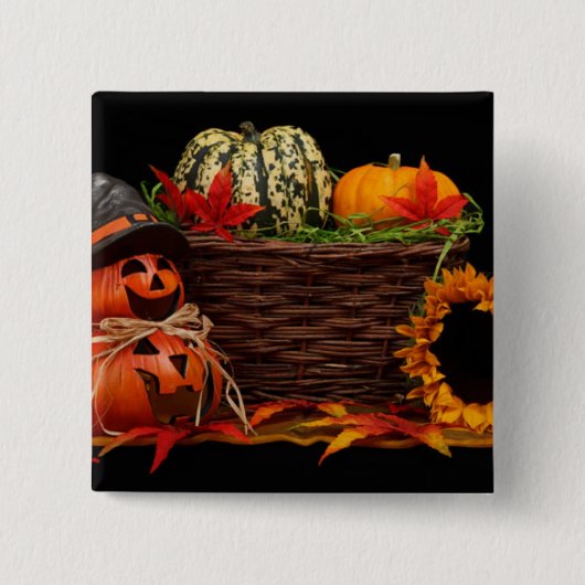 ダークハロウィーンデザイン 缶バッジ (正面)