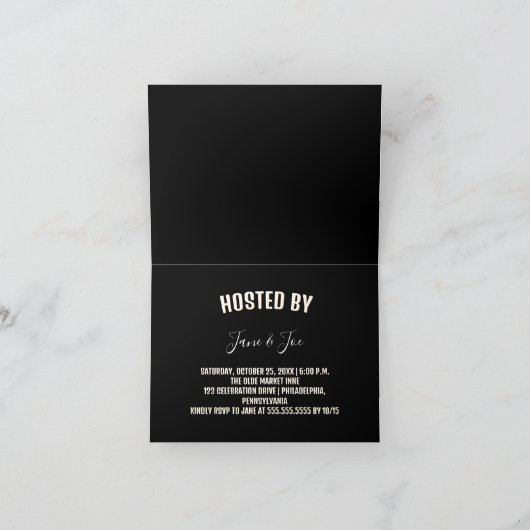 ダークハロウィーンフォレストの神秘的なレディ – 招待状 (内部)