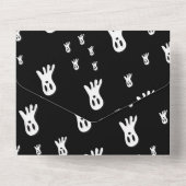 ダークハロウィーン幽霊 オールインワン招待状 (裏面)