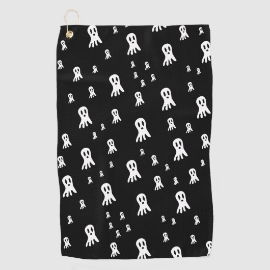 ダークハロウィーン幽霊 ゴルフタオル (正面)