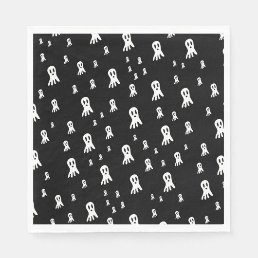 ダークハロウィーン幽霊 スタンダードランチョンナプキン (正面)