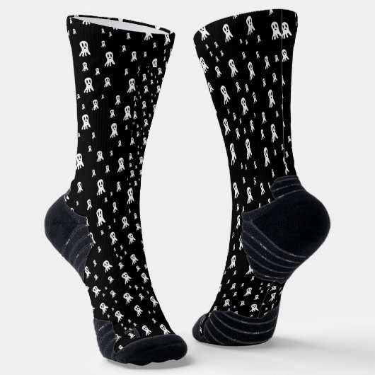 ダークハロウィーン幽霊 ソックス (傾斜あり)