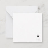 ダークハロウィーン幽霊 ノートカード (裏面)