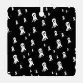 ダークハロウィーン幽霊 メタルオーナメント (裏面)