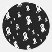 ダークハロウィーン幽霊 ラウンドシール (正面)