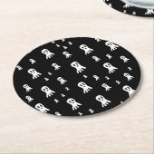ダークハロウィーン幽霊 ラウンドペーパーコースター (アングル)
