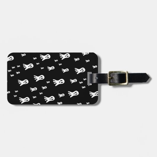 ダークハロウィーン幽霊 ラゲッジタグ (正面横)