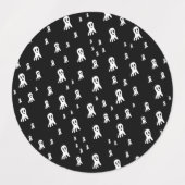 ダークハロウィーン幽霊 ラベル (デザイン1)