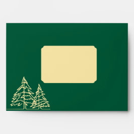 ダークハンターグリーングラフィッククリスマスツリーズの住所 封筒