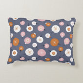 ダークバのクリスマスボールとシームレスなパターン アクセントクッション (裏面)