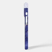 ダークバイオレットカラーインクグリッターカスタマイズ Case-Mate iPhoneケース (裏面 / 左)