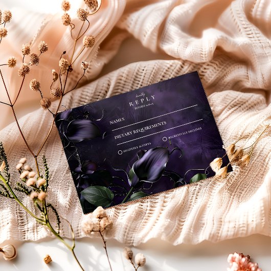 ダークバイオレットゴシック・ロマンス 出欠カード