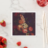 ダークバエレガントルガンディMoodyフローラ スタンダードカクテルナプキン (インサイチュ)