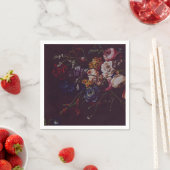 ダークバエレガントルガンディMoodyフローラ スタンダードカクテルナプキン (インサイチュ)