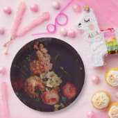 ダークバエレガントルガンディMoodyフローラ ペーパープレート (パーティー)